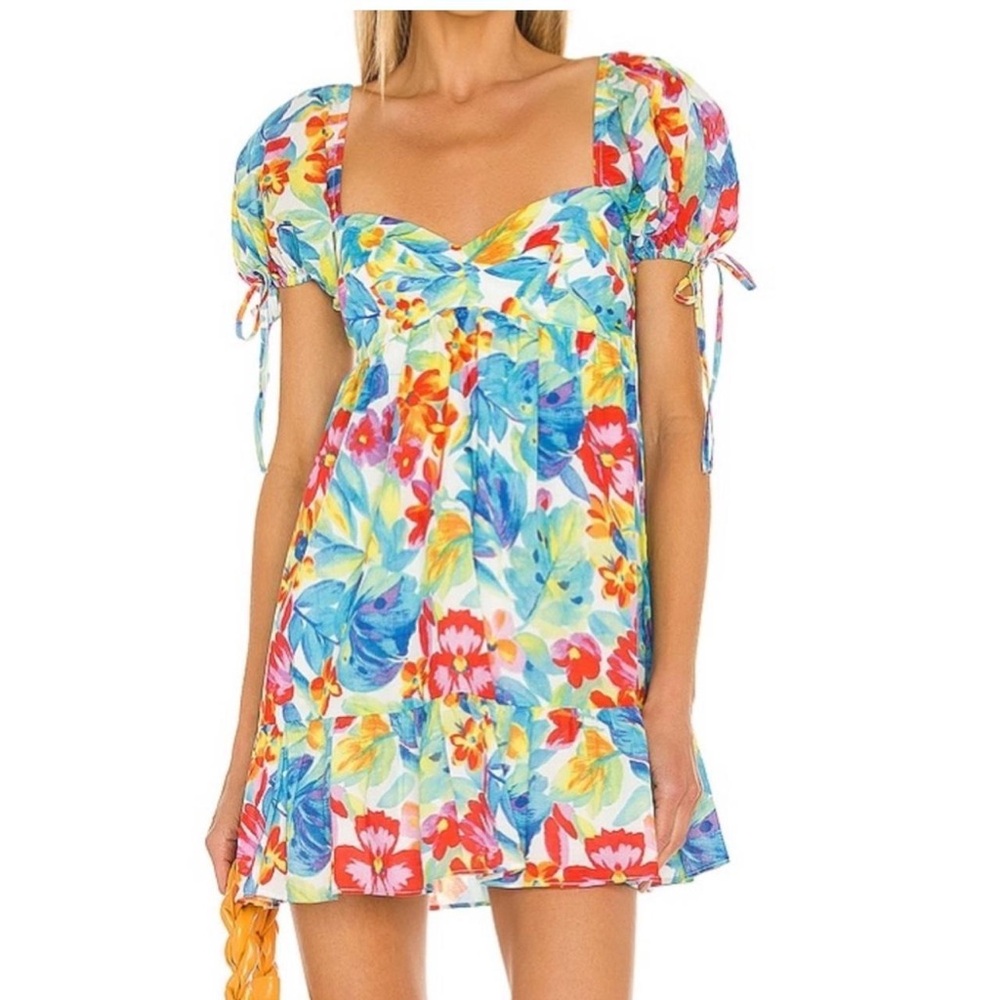 Amanda Uprichard Floral Babydoll Dress